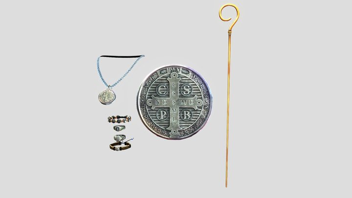 Benedict Medal Wearables and Props 3D Model