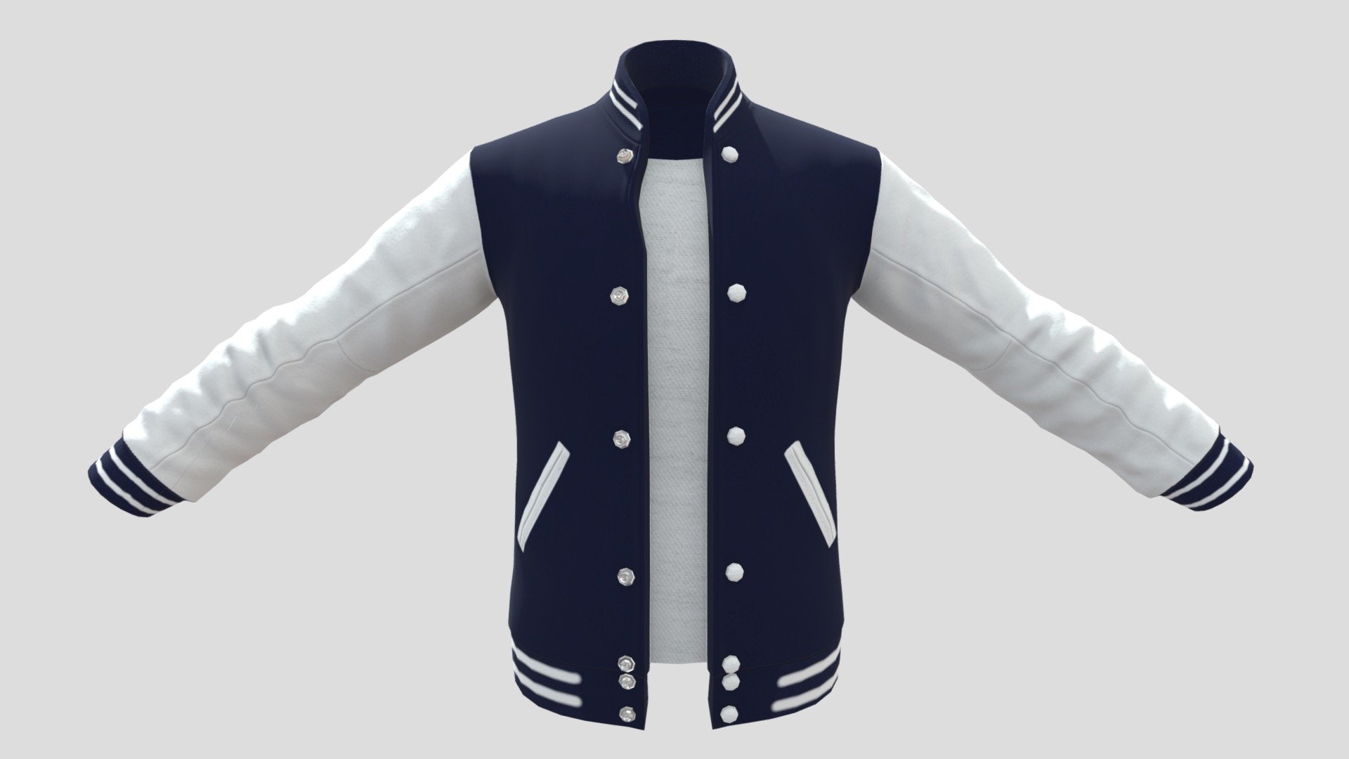 Letterman's Jacket - 3D model by Nick Cavuoto (@NickCavuoto) [41b18e7 ...