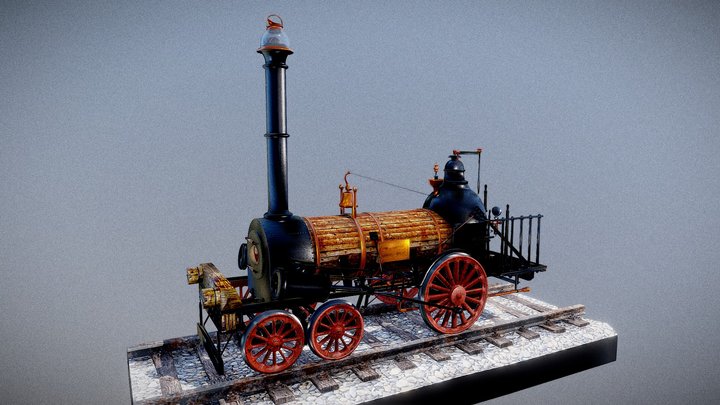 Steam locomotive "PHILADELPHIA" 3D Model