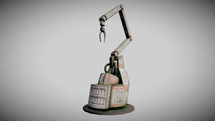 Labratory robotarm for Mass Effect-like game 3D Model