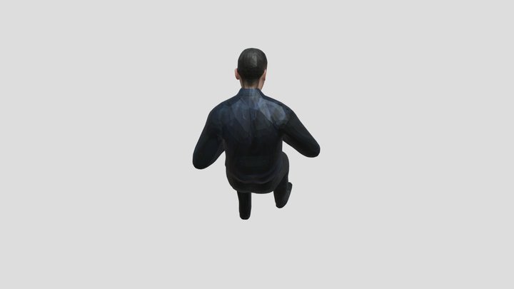 A man sitting 3D Model