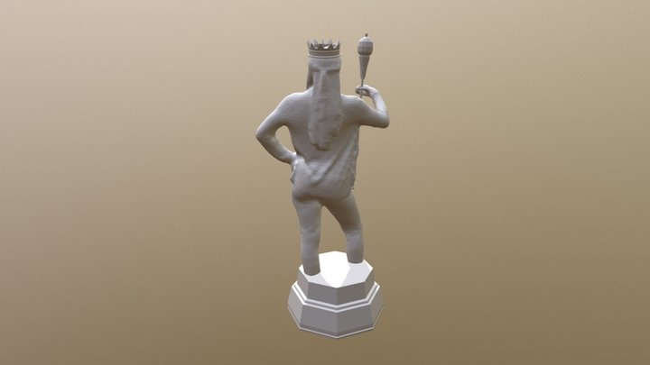 Queen Chess Piece 3D Model