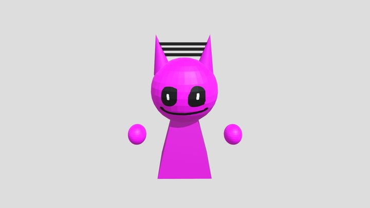 Sprunked durple arms 3D Model