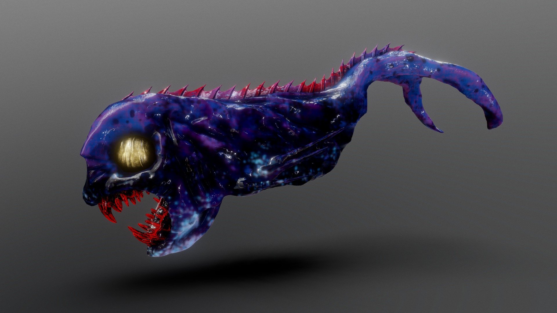 Fish Creature - Download Free 3D model by Somersby [41b5aea] - Sketchfab