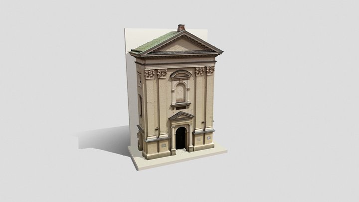 Fasada kościoła Przenajświętszej Trójcy na Solcu 3D Model