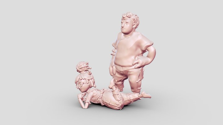It take two - Cody & May To Print 3D Model