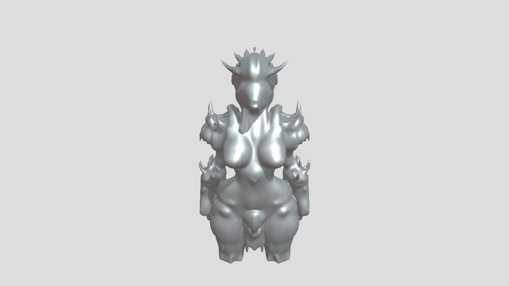 fantasy anthropomorphic warrior 3D Model