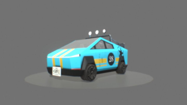 Cybertruck stylized version 3D Model