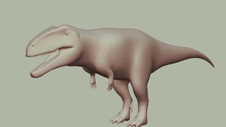 Giganotosaurus MatCap 3D Model