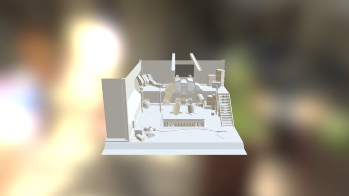 Dreadnought Scene 3D Model