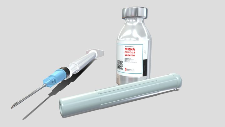 Covid Vaccine 3D Model