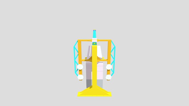Станок горизонталльный 3D Model