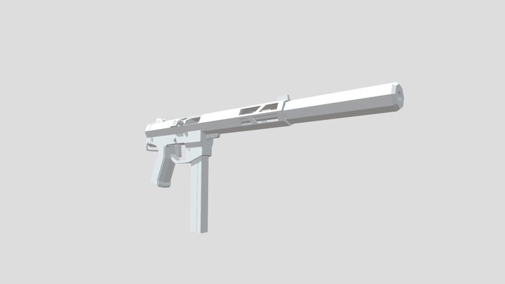 Lowpoly SMG 3D Model