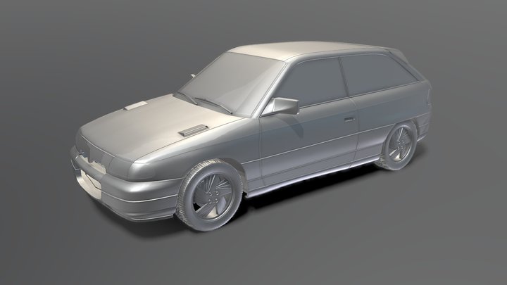 Opel_Astra_OBJ 3D Model
