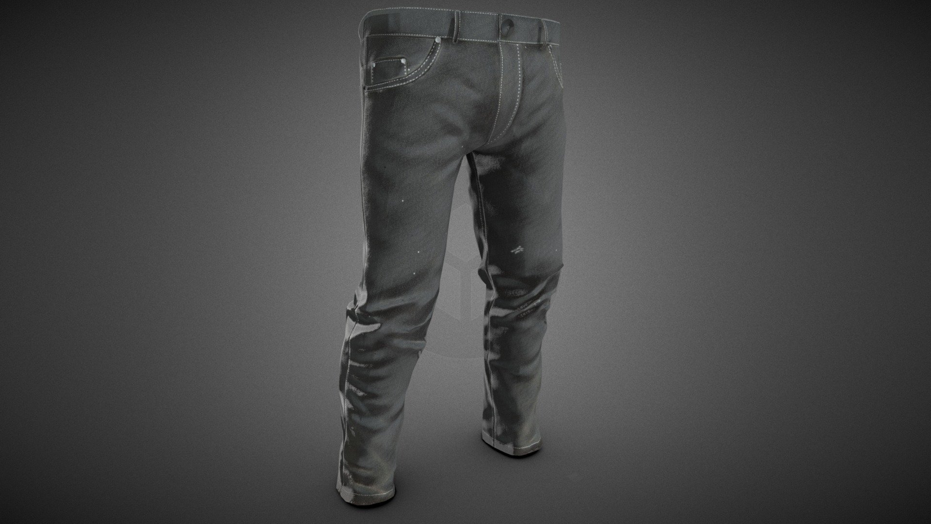 Gray Jeans Pants - Buy Royalty Free 3D model by CG StudioX (@CG_StudioX ...
