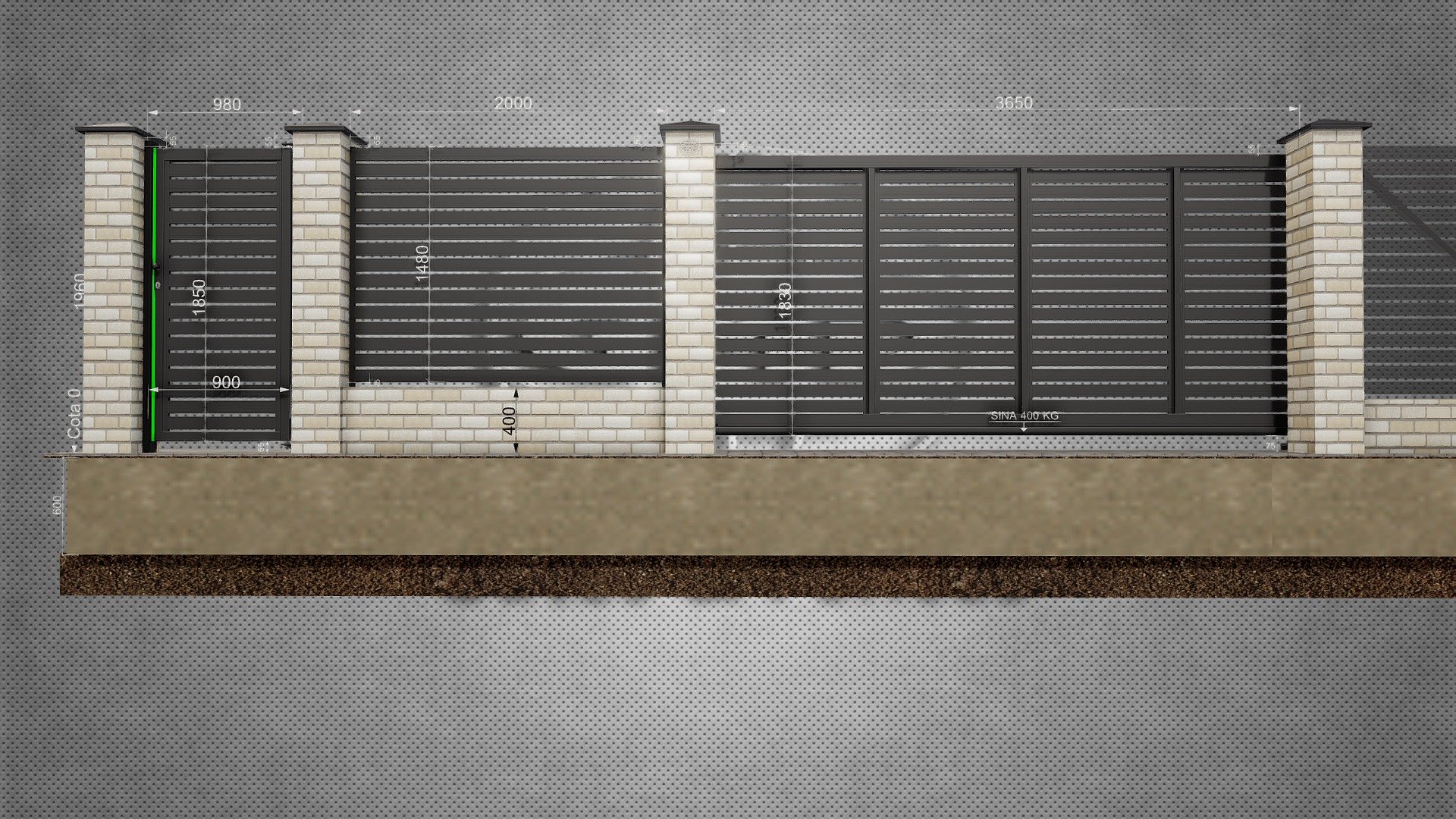 GP-O Poarta Autoportanta — Sketchfab embed 3D viewer