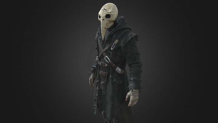 Feral Plague Doctor - Shattered Mask & Bandages – Kostenloses 3D-Modell STL