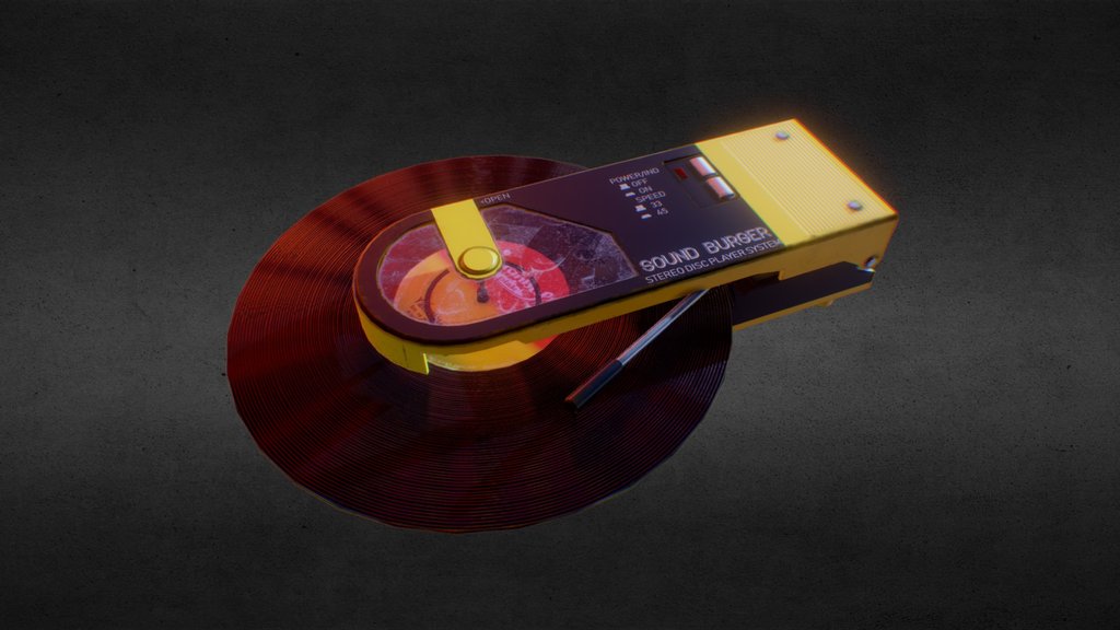 Sound Burger Portable Record Plate Player