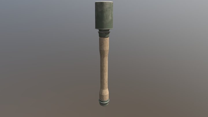 Stick Grenade 3D Model