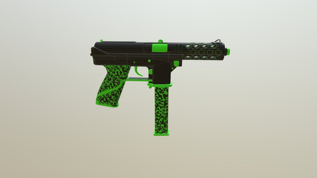 Tec-9-alien Extermination - 3D model by K3IN0X [41bf864] - Sketchfab