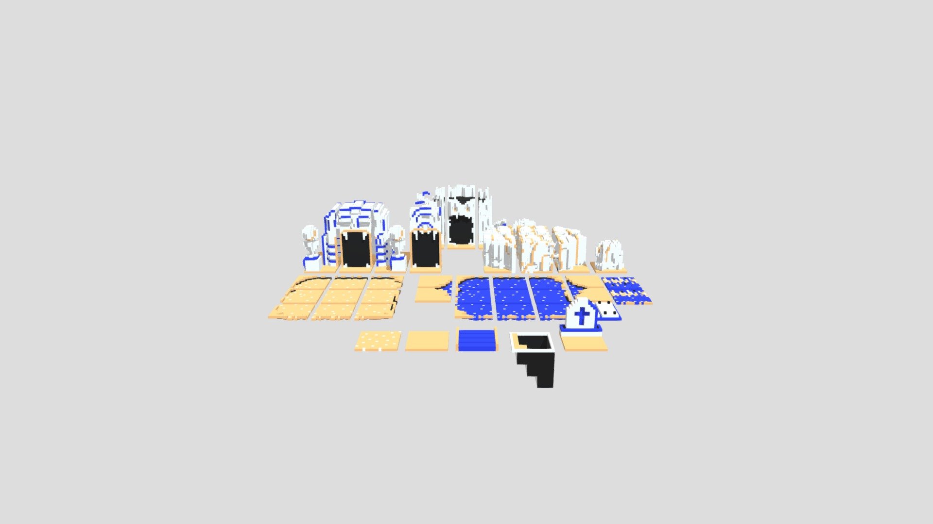 Overworld Tiles White
