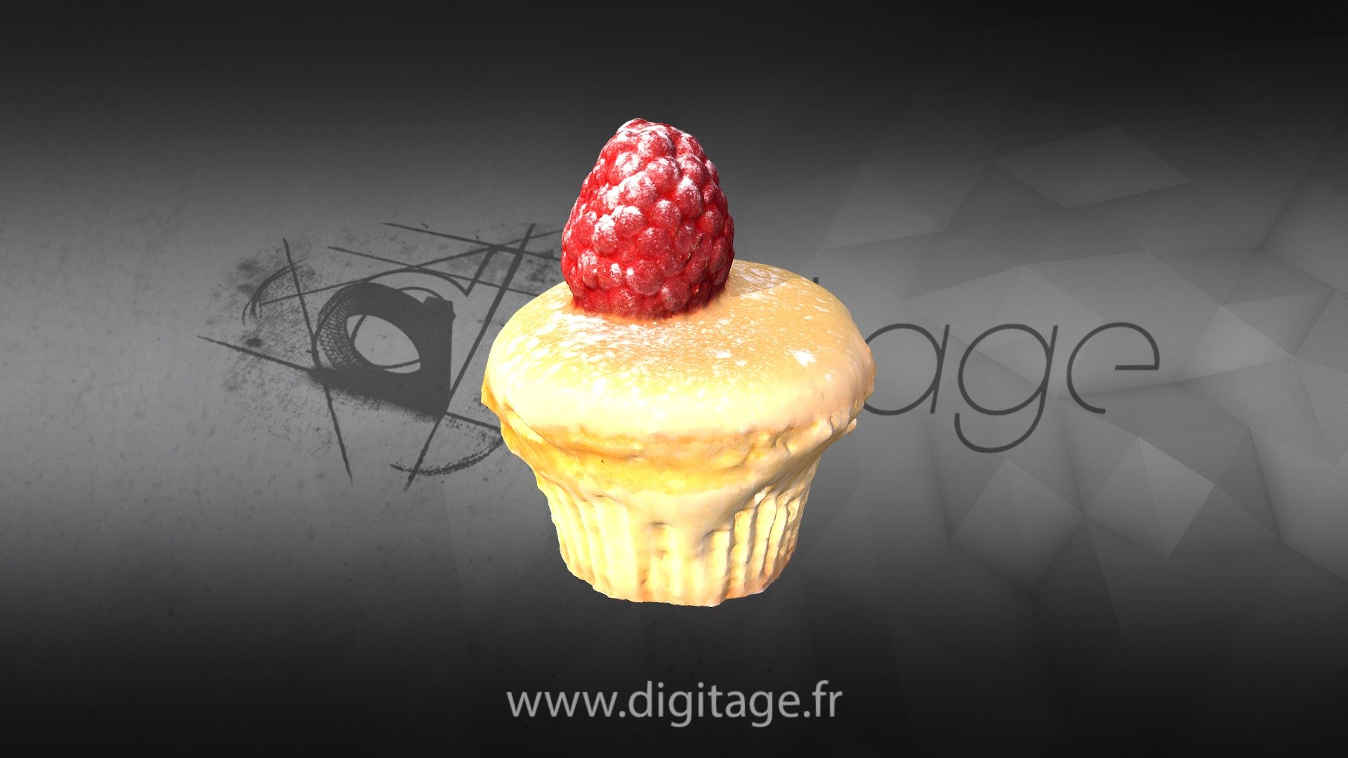 #3DST6 Cupcake Chocolat Framboise