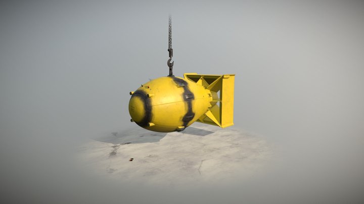 Fat Man Atomic Bomb 3D Model