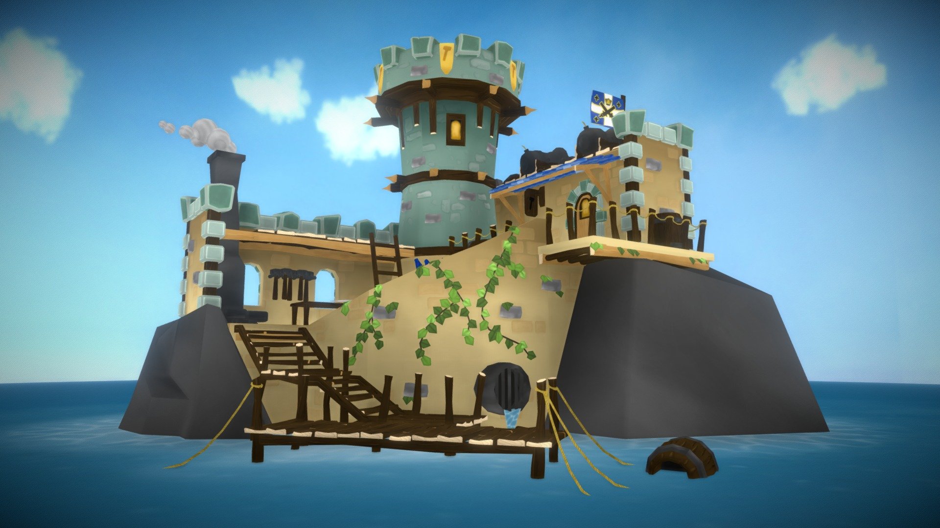 Imperial Navy Island — Sketchfab embed 3D viewer