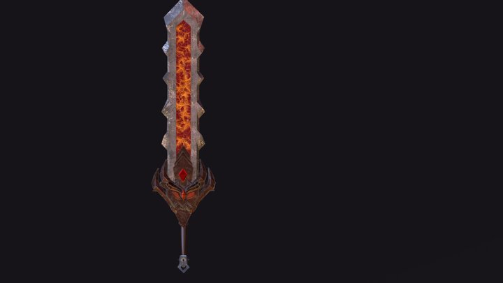 Espada de Pyraeth, a Chama Eterna 3D Model
