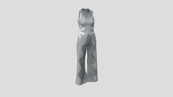 Caroline B&W 3D Model