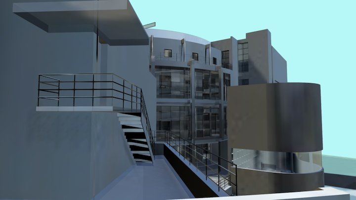 Museum Atlanta by Richard Meier 3D Model