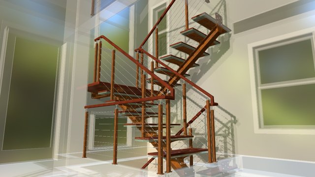 Cable-railing 3D models - Sketchfab