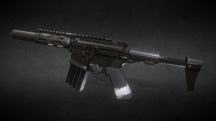 AAC Honey Badger 3D Model