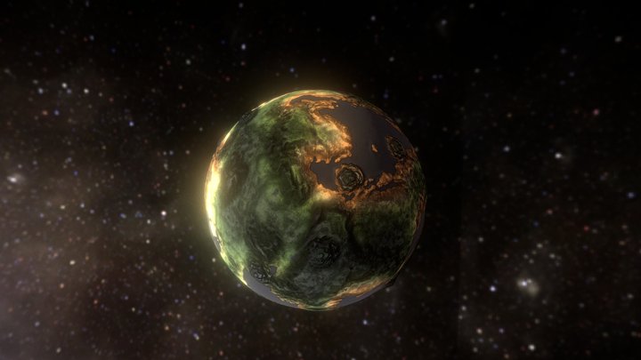Planet on the move 3D Model
