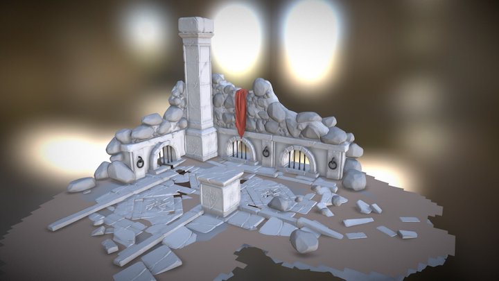 sculpted environment_scene 3D Model