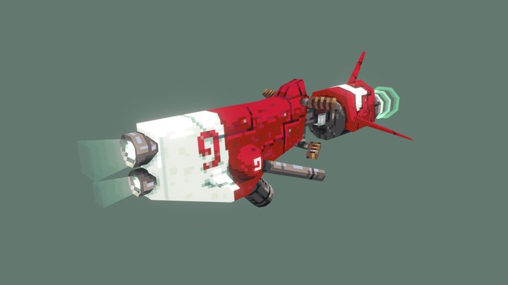 sci-fi Speeder 3D Model