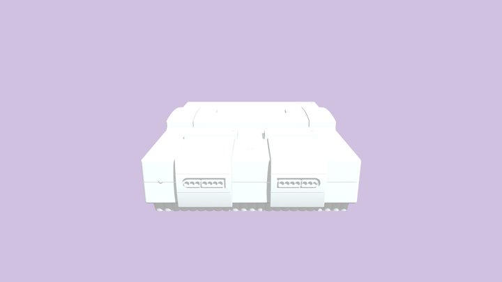 Super Nintendo Console 3D Model