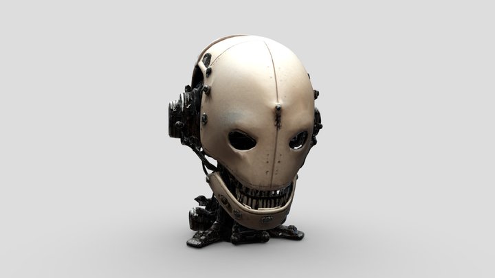 Evil Robot baked LOWPOLY 3D Model