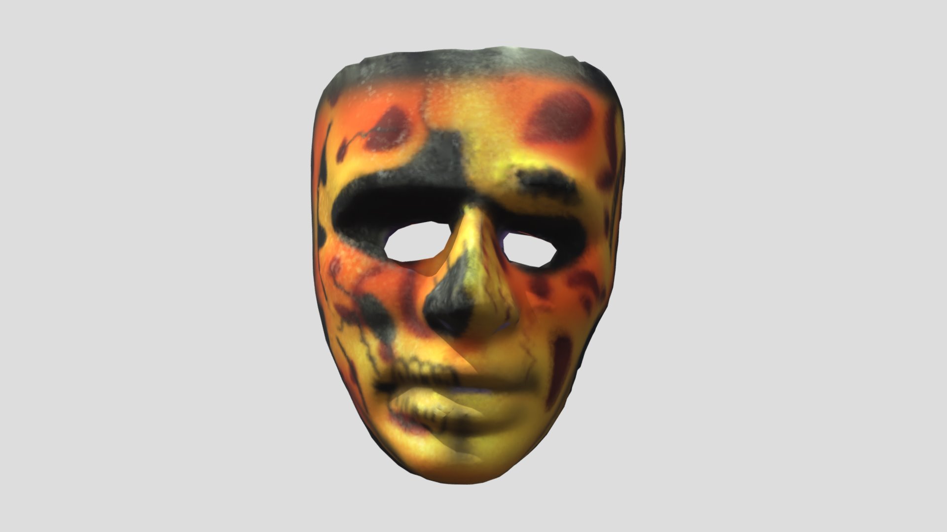 Cheetah Half Skull Mask