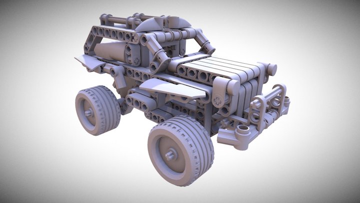 Lego Technic Car 2 3D Model