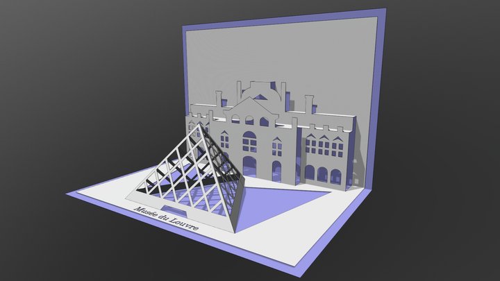 羅浮宮-金字塔 3D Model