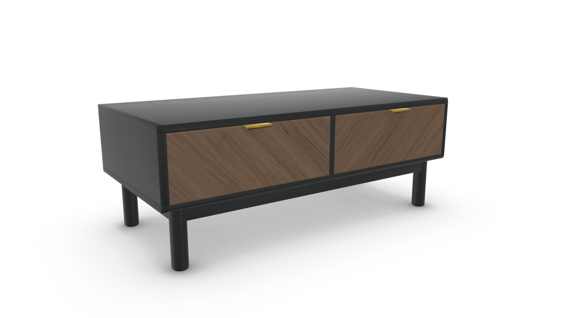 Belgrave Storage Coffee Table, Dark Stained Oak