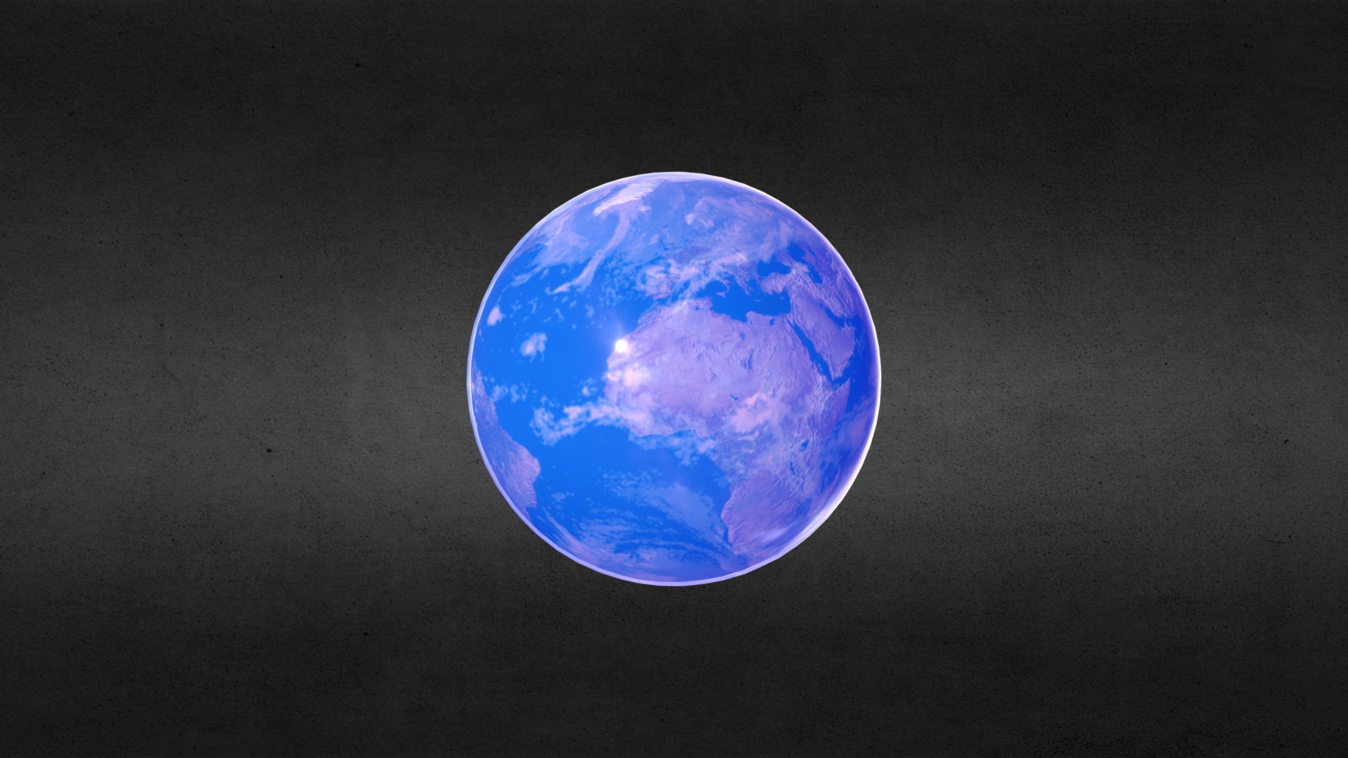 3D model Earth Cloudlayer - This is a 3D model of the Earth Cloudlayer. The 3D model is about a blue and white planet.
