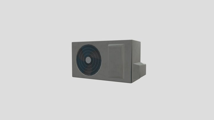 air conditioner unit low-poly