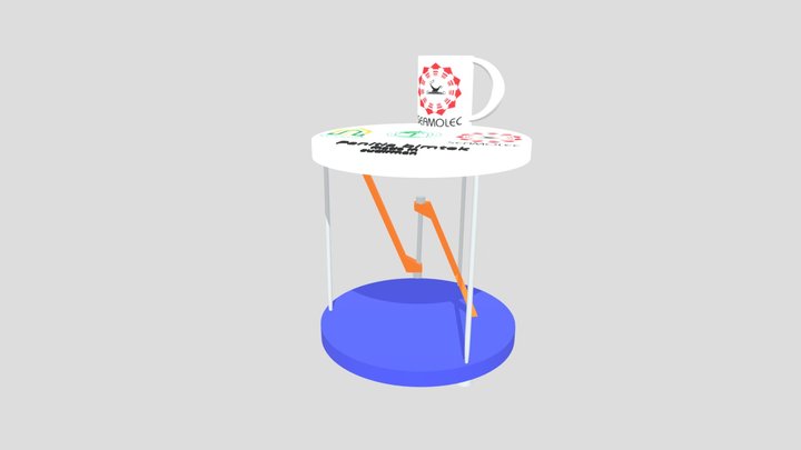 Kopi Di Atas Meja 3D Model