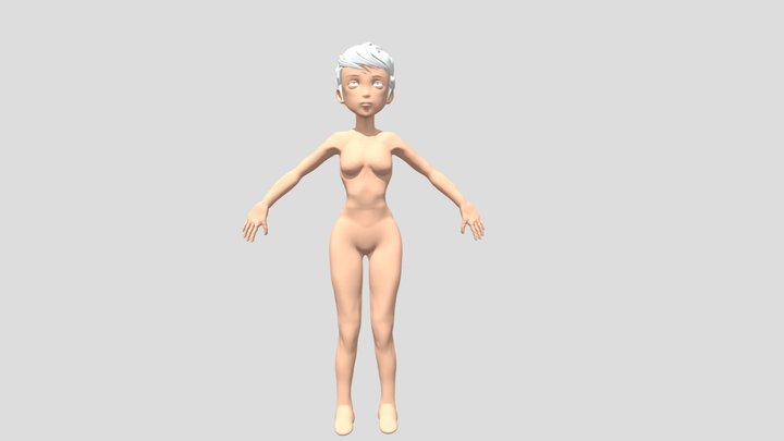 AR2 Leydet Lucas Personnage Fille V3 3D Model