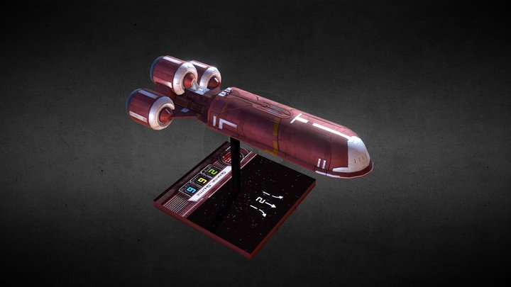Xwing miniatures - Senator_shuttle 3D Model