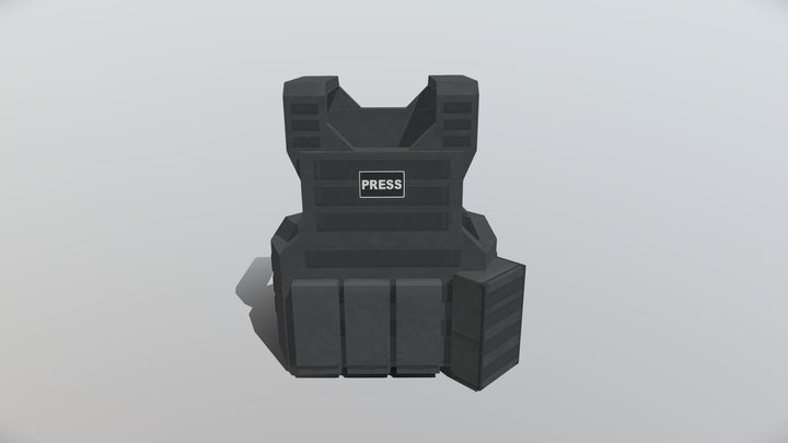 Bulletproof vest | Minecraft | Low poly 3D Model