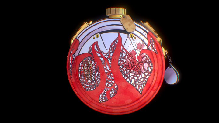 Flask of the corrupted Angel 3D Model