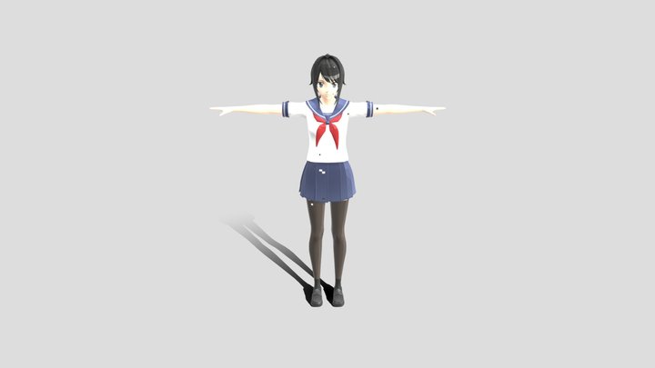yandere-simulator-base-model 3D Model